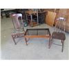 Image 1 : (BC) Coffee Table & 2 Wooden Chairs