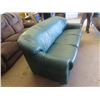 Image 2 : Green Leather Couch