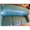 Image 3 : Green Leather Couch