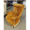Image 2 : Upholstered Swivel Rocker - Button Back LR Chair