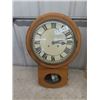 Image 2 : Folding Leg Crib Board Coffee Table- 10" X 40" & Regulator CLock w Key & Pendant
