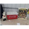 Image 1 : Coca Cola Picnic Cooler,  Pig Menu Board, 1988 Royal Wpg Ballet Poster 18" x 24"