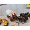 Image 2 : Chuckwagon Display & 2 Sets Wood Shoes