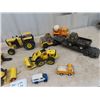 Image 2 : 10 Tonka Toys- Ladder Truck, Fork Lift, Truck & Flat Deck, & More!