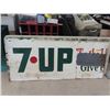 Image 1 : Metal 7 Up Sign 30" x 70"