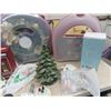 Image 2 : Christmas Wreaths, Ceramic Tree & Ornaments, & Storage Tubs