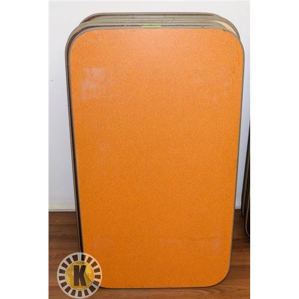 LOT OF 6 FAST FOOD STYLE TABLE TOPS
