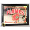Image 1 : CALGARY FLAMES GLASS SIGN
