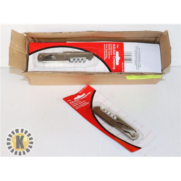 BOX OF 12 INDIVIDUALLY WRAPPED CORKSCREW **NEW**