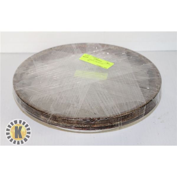 LOT OF 4 METAL PIE PAN 10” DIAMETER