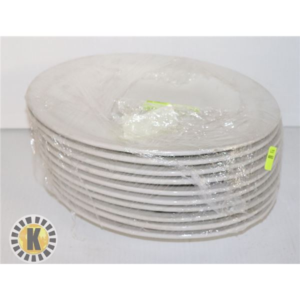 LOT OF 10 X 11.5” OVAL PLATES – BROWNE