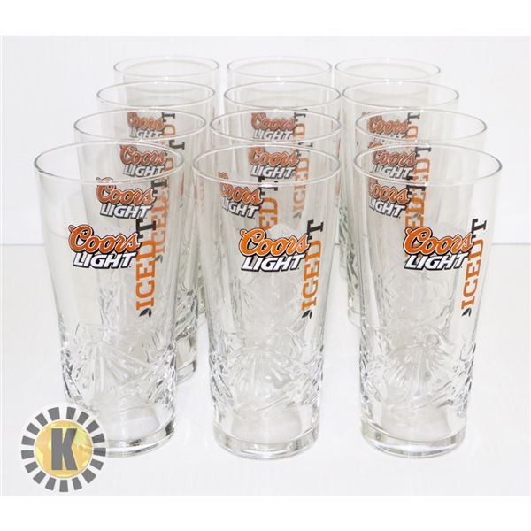 BOX OF 12 COORS LIGHT ICED TEA MUGS 14 OZ