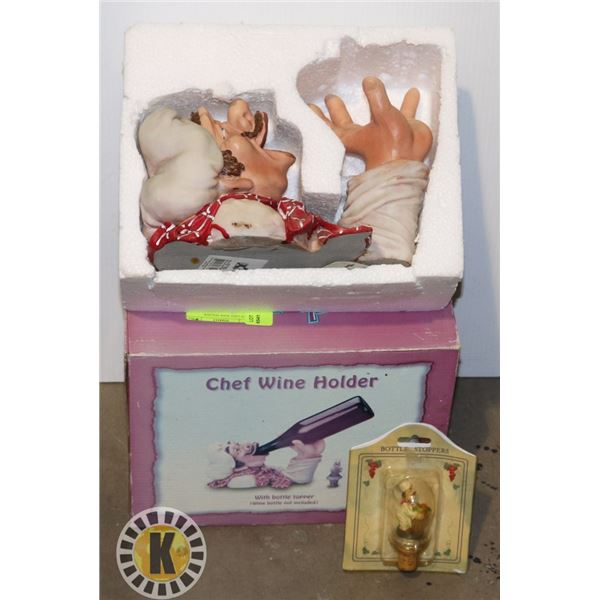 1 NEW CHEF WINE HOLDER