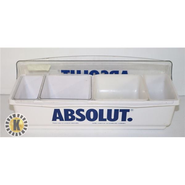 ABSOLUT VODKA BAR CONDIMENT HOLDER