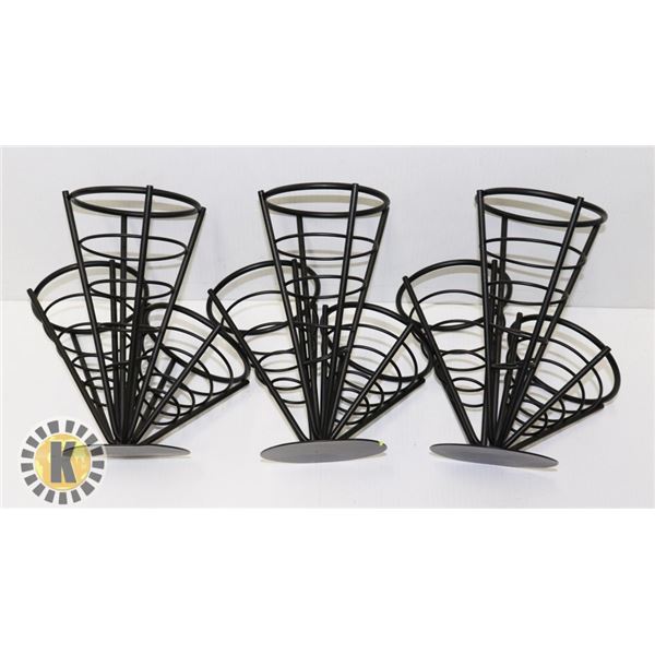 3 FRY AND CONDIMENT HOLDER