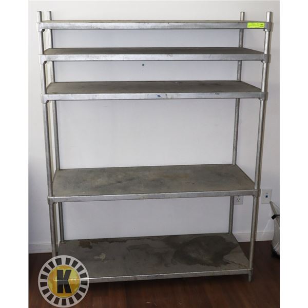5 SHELF METAL SHELVING UNIT (63" TALL)