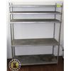 Image 1 : 5 SHELF METAL SHELVING UNIT (63" TALL)