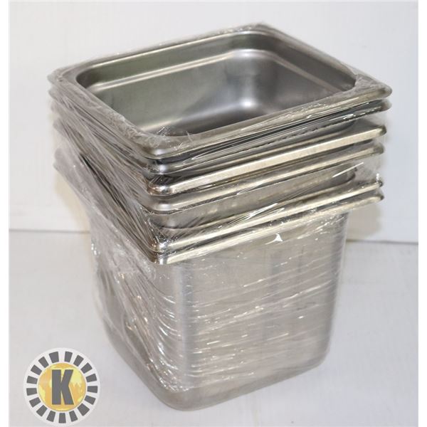 6 X 1/6 PAN STAINLESS STEEL INSERT 2”, 4", 6" DEEP