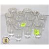 Image 1 : LOT OF 12 X 1 OZ SHOT GLASSES