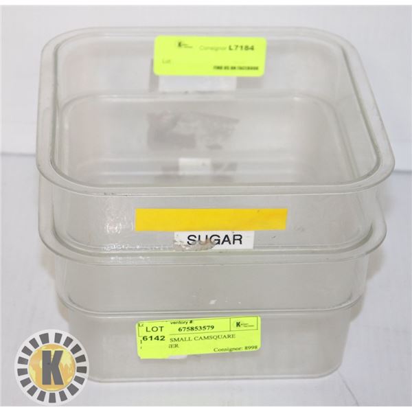 LOT OF 2 SMALL CAMSQUARE CONTAINER