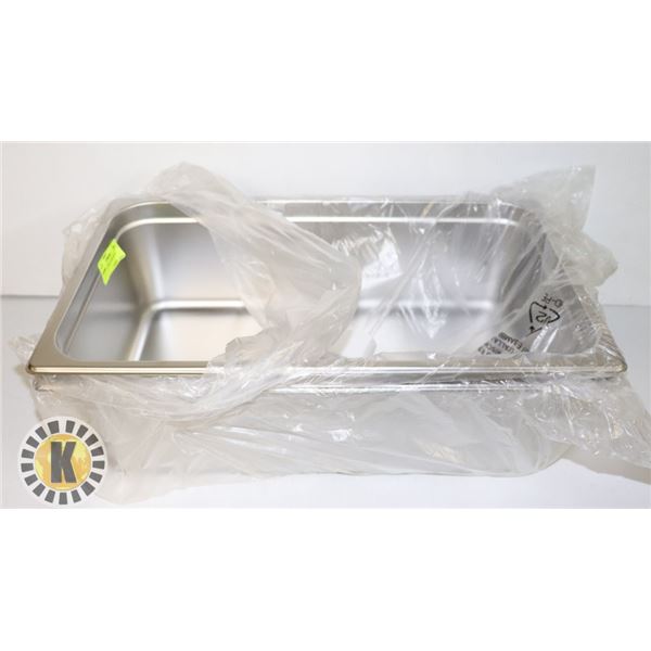 2 NEW FULL SIZE 6" DEEP METAL INSERTS