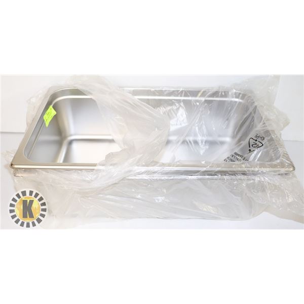 2 NEW FULL SIZE 6" DEEP METAL INSERTS