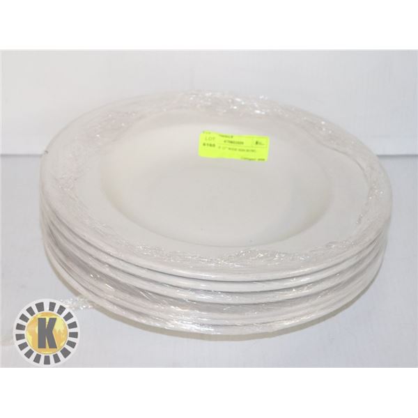 LOT OF 6 X 12” WIDE RIM BOWL – BROWNE