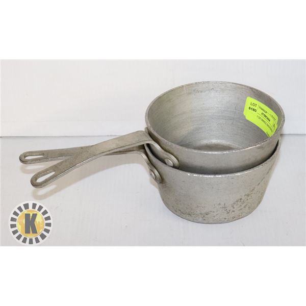PAIR OF 1 QT SMALL SAUCEPAN