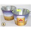 Image 1 : PAIR OF CANADIAN BEER BUCKET **NEW**
