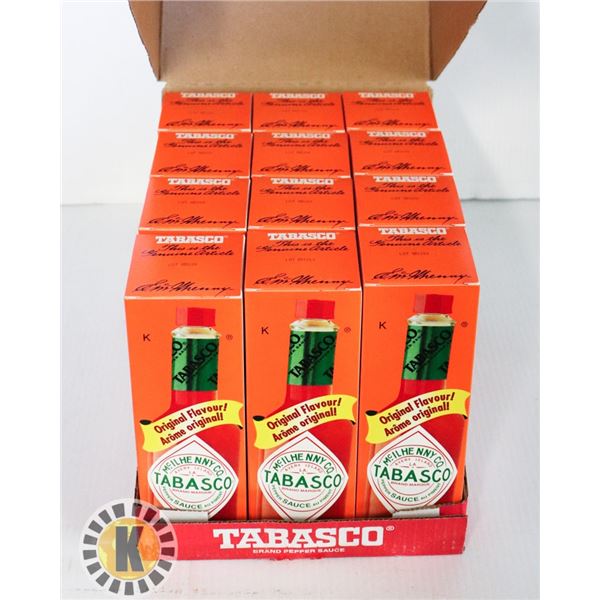 BOX OF TABASCO HOT SAUCE