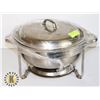 Image 1 : STAINLESS STEEL ROUND CHAFFING DISH /W LID