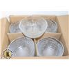 Image 1 : BOX OF 24 GLASS BOWLS /W FLORAL PRINT “ASPEN”