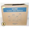 Image 1 : BOX OF ULINE PLASTIC JUICE BOTTLE