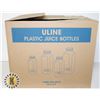 Image 1 : BOX OF ULINE PLASTIC JUICE BOTTLE