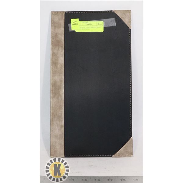FLAT BOX OF LARGE RESTAURANT MENU PAD/BINDER