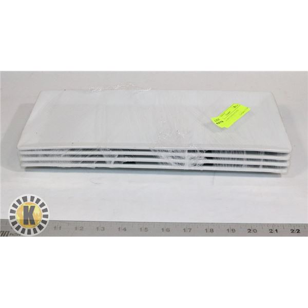 4 LONG RECTANGLE PLATES