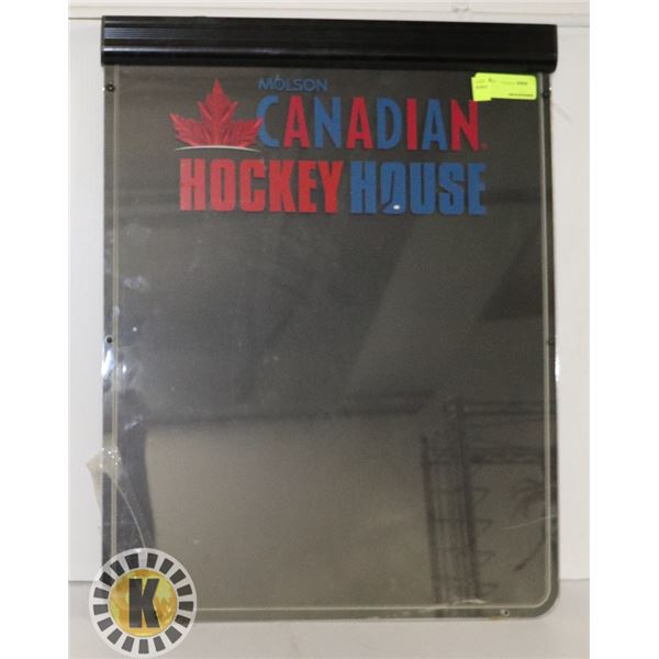 MOLSON CANADIAN HOCKEY HOUSE FRAME