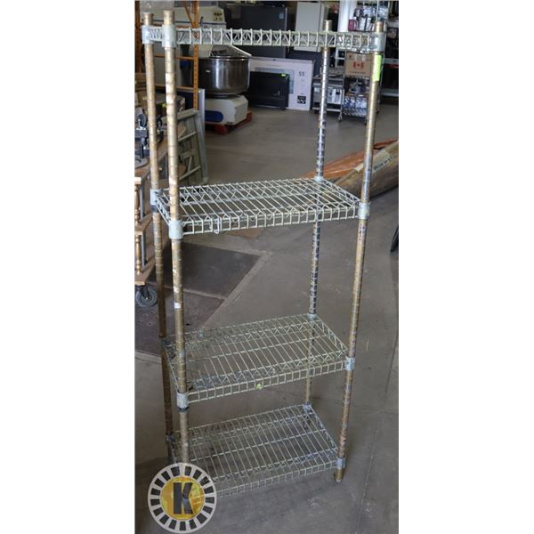 4 TIER METRO SHELVING RACK – ASSEMBLED