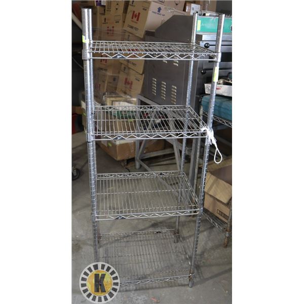 4 TIER METRO SHELVING RACK – ASSEMBLED