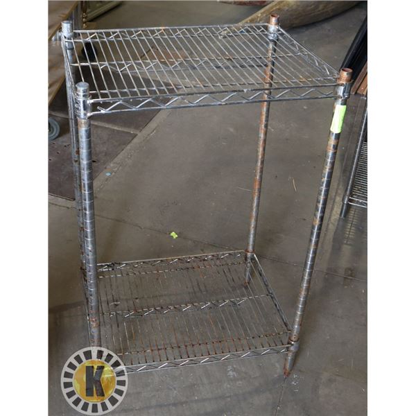 2 TIER METRO SHELVING RACK – ASSEMBLED