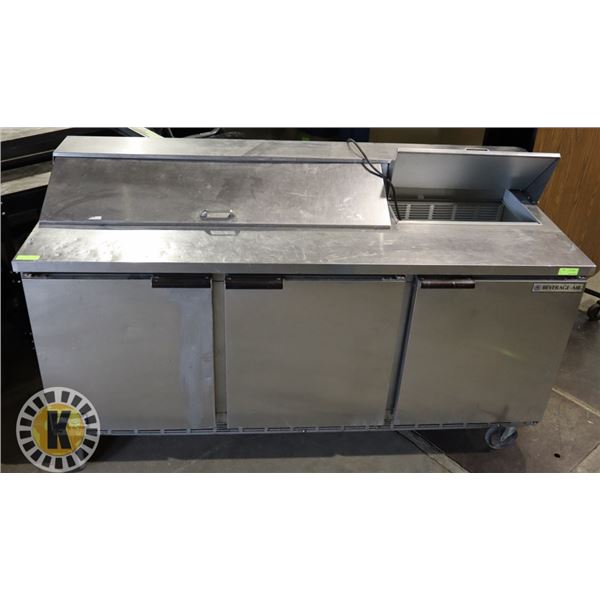 BEVERAGE AIR FRIDGE PREP TABLE  72"*29"*42"