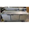 Image 5 : BEVERAGE AIR FRIDGE PREP TABLE  72"*29"*42"