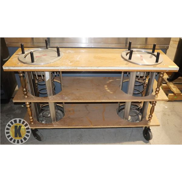 HATCH DUAL PLATE DISPENSER WOOD TRIM