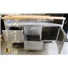 Image 3 : QUEST COMMERCIAL COOLER /W WOOD TOP & COMPRESSOR