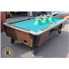 Image 1 : VALLEY DYNAMO 4 X 8 BILLIARDS POOL TABLE /W RACK