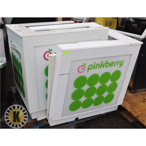 PINKBERRY LIGHTED RETAIL SIGN