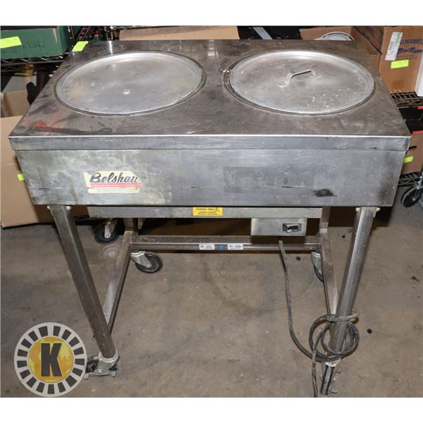 BELSHAW MODEL H&I-2 ICER ON WHEELS WITH LIDS