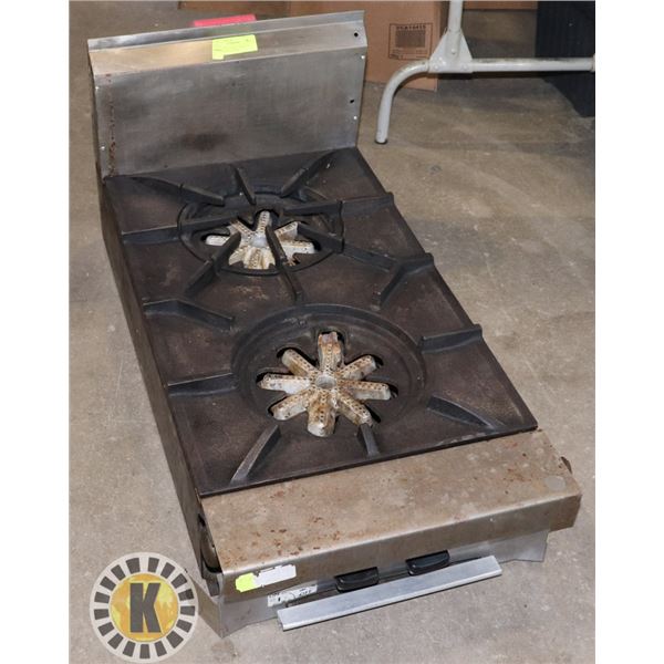 COUNTER-TOP DUAL FRONT TO BACK SLIM NAT GAS