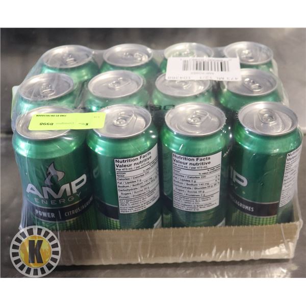 CASE OF 12 AMP ENERGY DRINK – CITRUS “POWER”