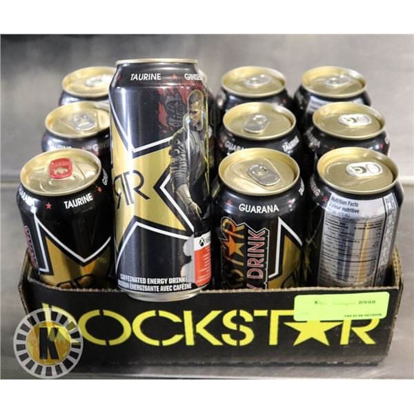 CASE OF 12 ORIGINAL ROCKSTAR ENERGY DRINK